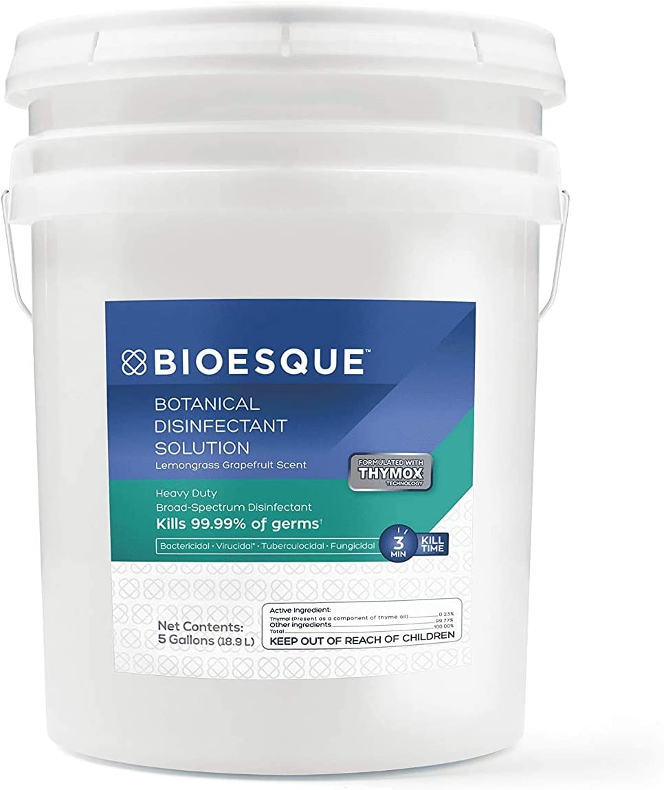 Bioesque Botanical Disinfectant - Used to kill virus - bacteria - fungi – 5 Gallons