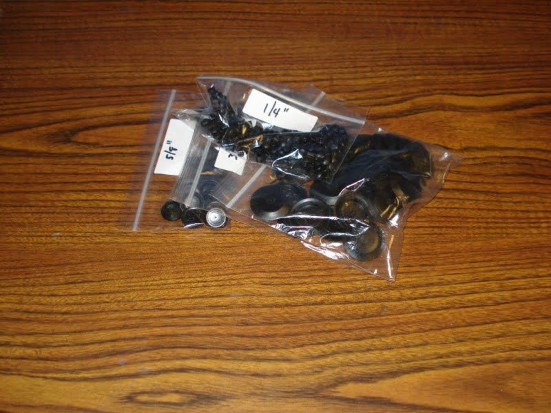 Set of 3/16"- 3/8"-1/4"-5/8" 25 each (100) Set of 3/16"- 3/8"-1/4"-5/8" 25 each (100)