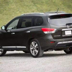 NISSAN PATHFINDER 2017-2018 - Rear Sill Plate Vinyl NISSAN PATHFINDER 2017-2018 - Rear Sill Plate Vinyl