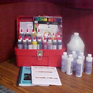 Complete Water Base Pigment Color Matching Kit w/Formulas & New Color Swatches