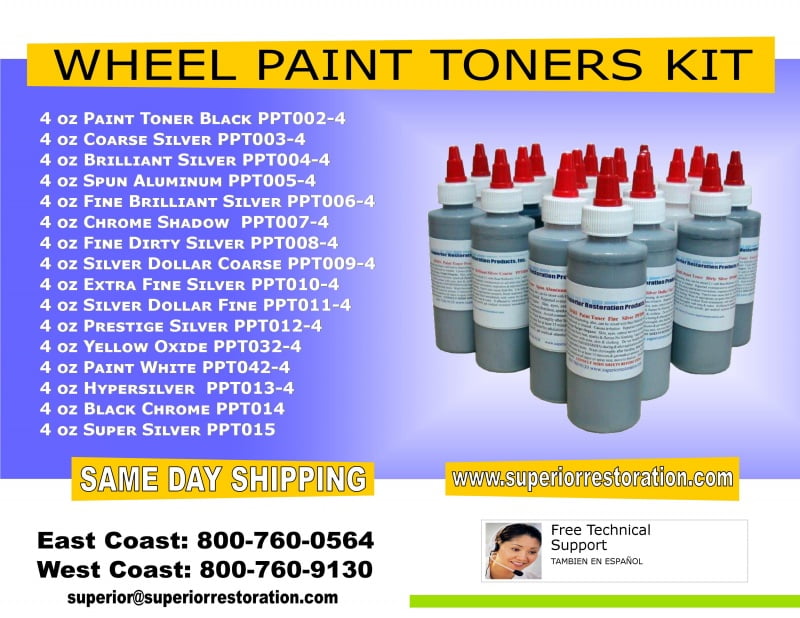 Wheel Refinishing Paint Kit