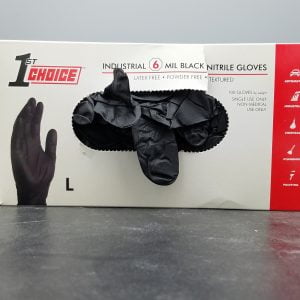 Box 6mm Black of Nitrile Gloves (box of 100) Box 6mm Black of Nitrile Gloves (box of 100)