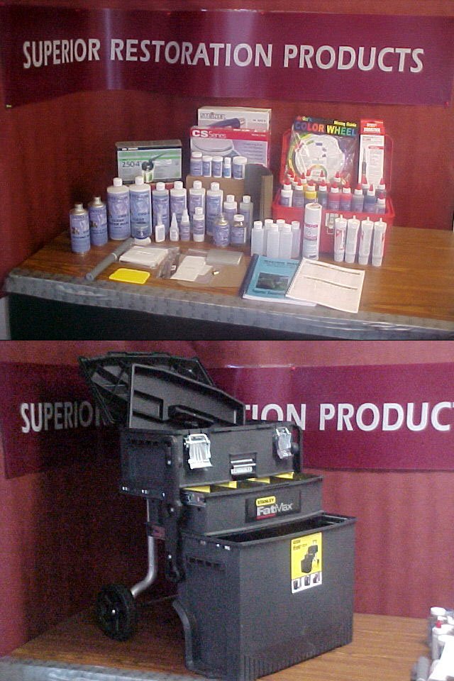 COMPLETE Vinyl Repair Kit & Water Base Pigment Color Matching Kit  w/ formulas & NEW COLOR SWATCHES