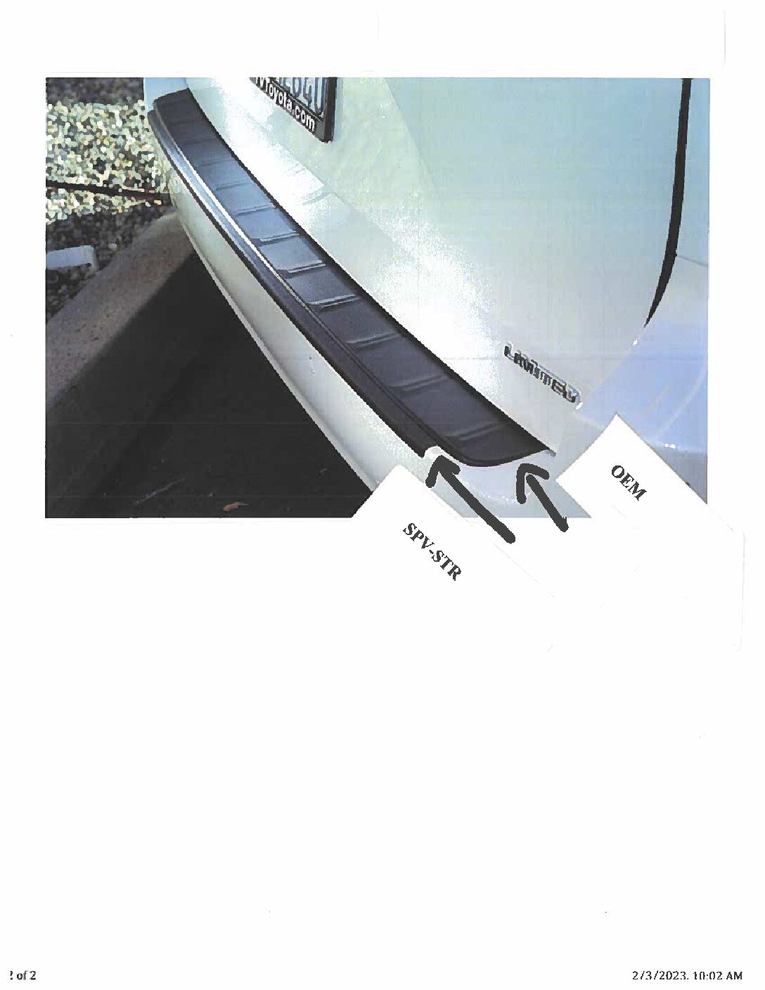 SPV BUTTING STRIPS 2016-2023 - Use for underneath the OEM strip SPV BUTTING STRIPS 2016-2023 - Use for underneath the OEM strip