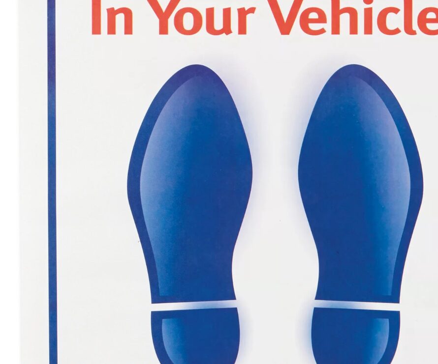 Logo Paper Floor Mat